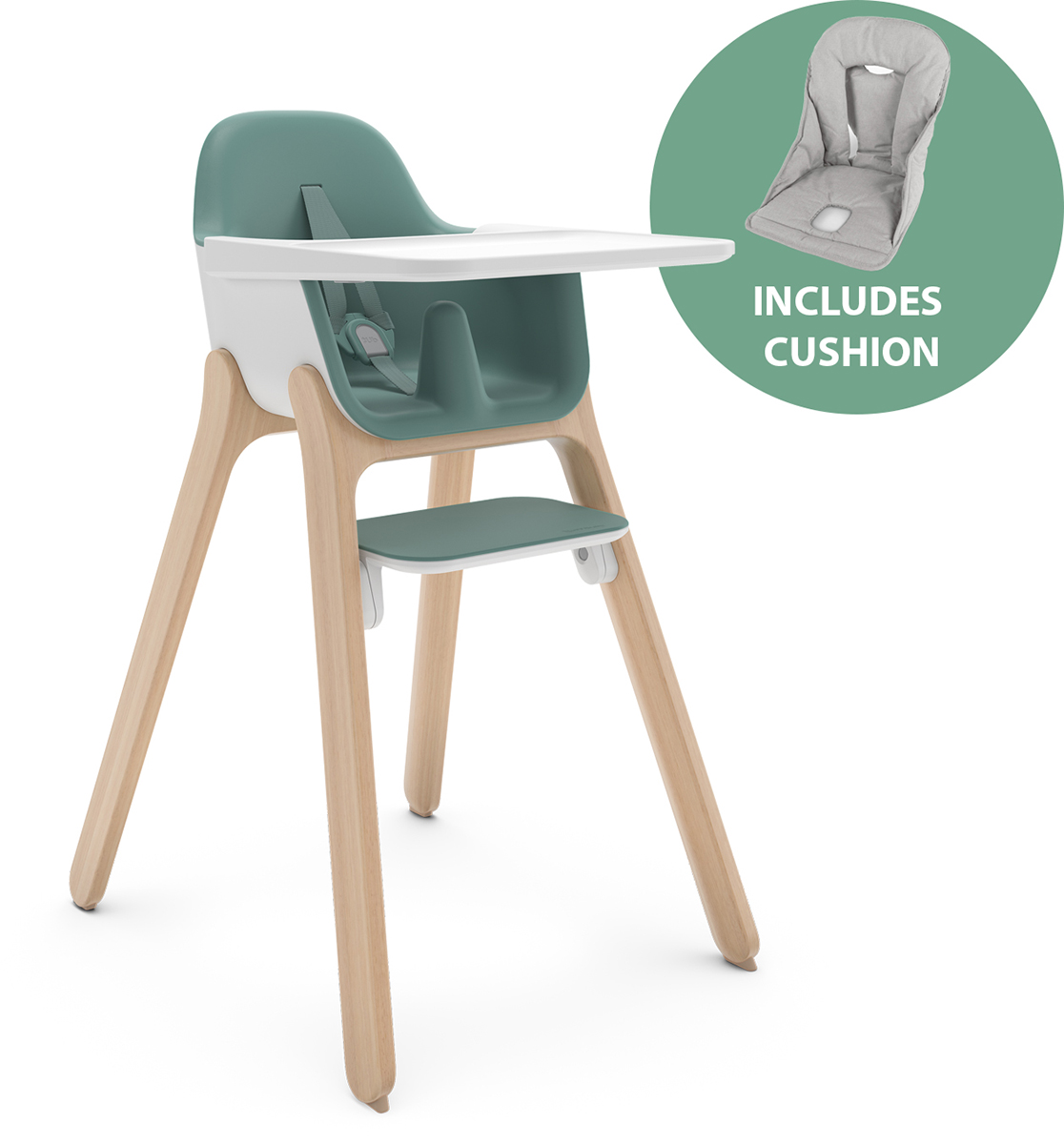 UPPAbaby Ciro High Chair + Cushion Bundle - Emrick / Grey