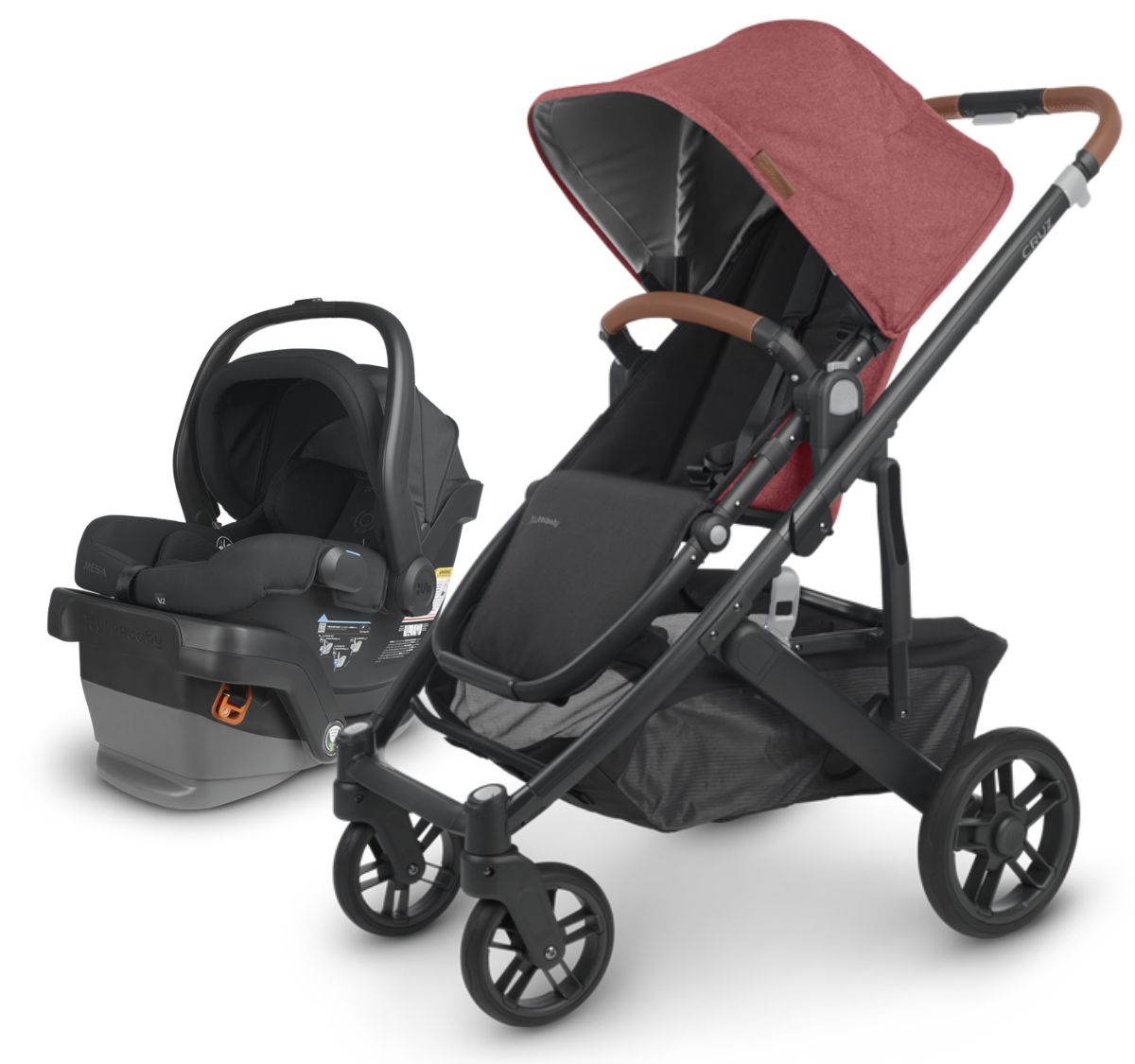 UPPAbaby CRUZ V2 + MESA V2 Travel System Bundle Lucy / Jake