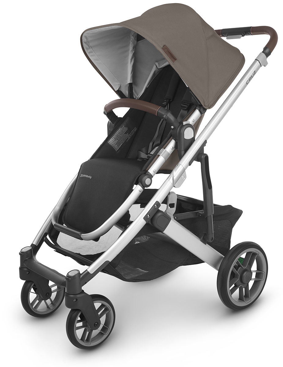 UPPAbaby Cruz V2 Stroller - Theo (Dark Taupe / Silver / Chestnut Leather)
