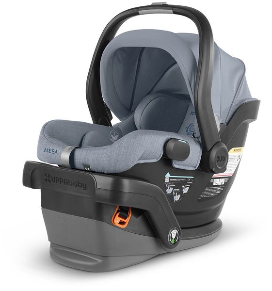 UPPAbaby MESA V2 Lightweight Infant Car Seat - Gregory (Blue Melange)