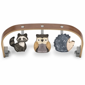 UPPAbaby Mira Bouncer Toy Bar - Forest Fun (Grey / Walnut Wood)