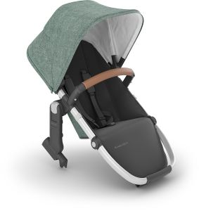 UPPAbaby RumbleSeat V2+ - Emmett (Green Melange / Silver Frame / Saddle Leather)