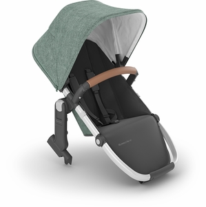 UPPAbaby RumbleSeat V2+ - Emmett (Green Melange / Silver Frame / Saddle Leather)