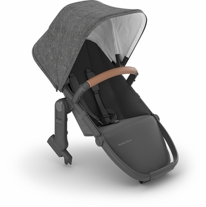 UPPAbaby RumbleSeat V2+ - Greyson (Charcoal Melange / Carbon Frame / Saddle Leather)
