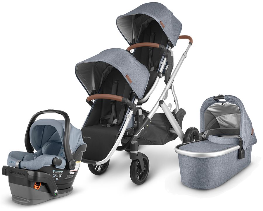 UPPAbaby VISTA V2 Double Stroller + MESA V2 Travel System Bundle