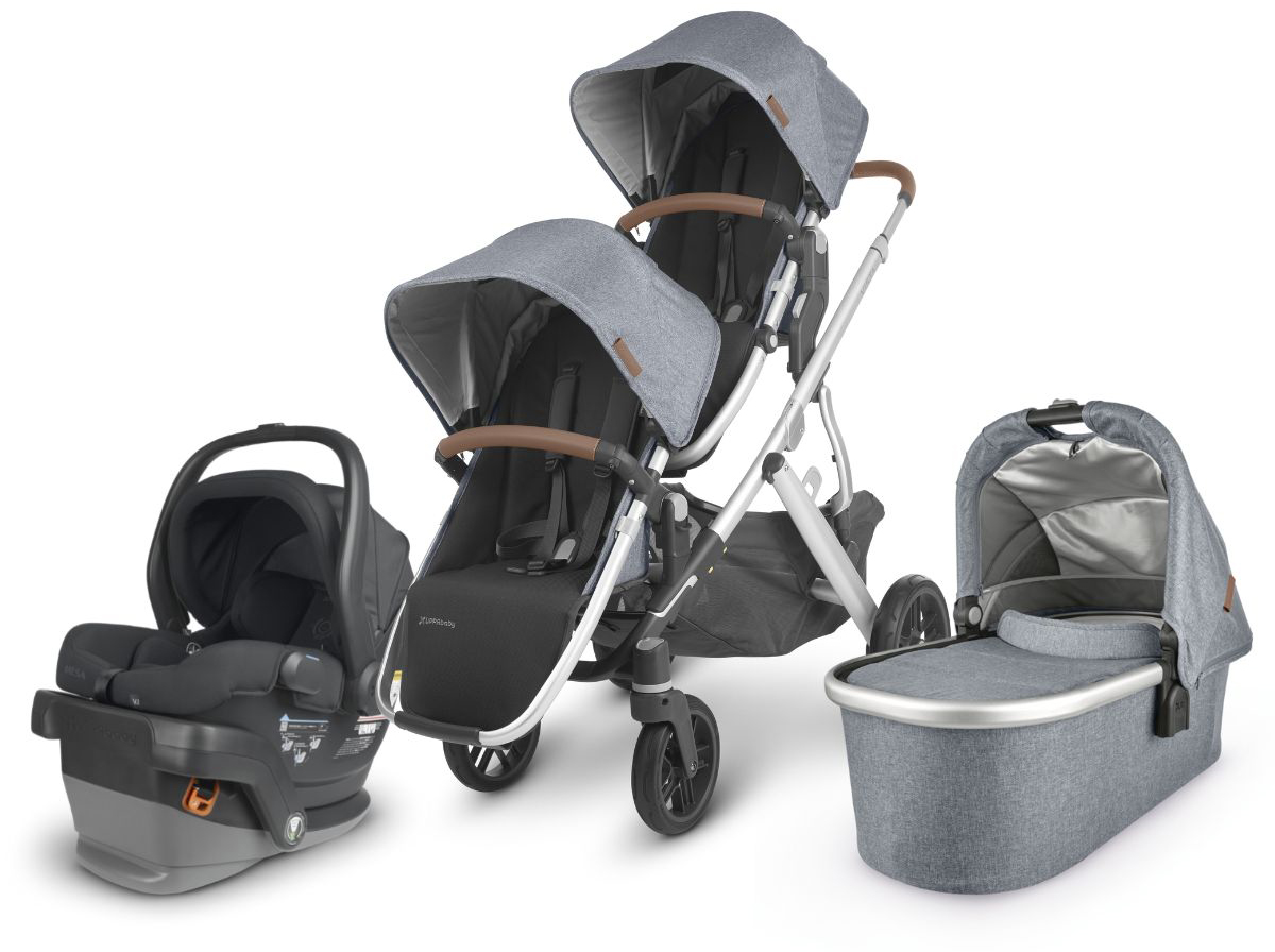 UPPAbaby VISTA V2 Double Stroller + MESA V2 Travel System Bundle