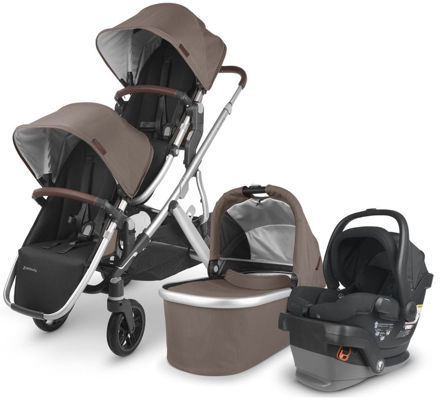 UPPAbaby VISTA V2 Double Stroller + MESA V2 Travel System Bundle Theo