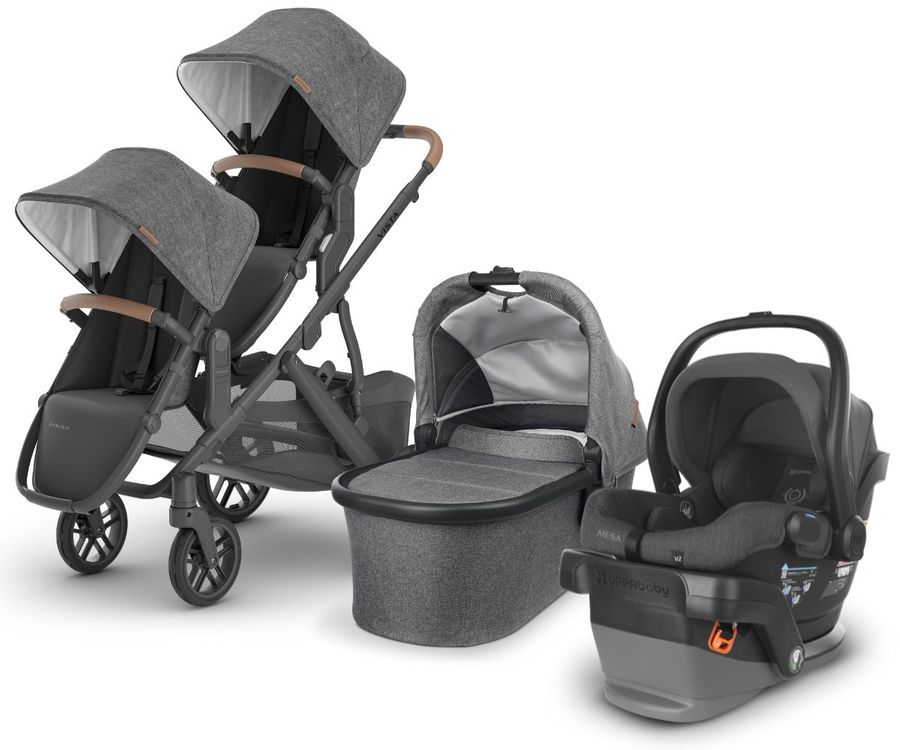 UPPAbaby VISTA V2 Double Stroller + MESA V2 Travel System Bundle with