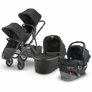 UPPAbaby VISTA V2 Double Stroller + MESA V2 Travel System Bundle with Rumble Seat V2+ - Jake