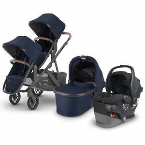 UPPAbaby VISTA V2 Double Stroller + MESA V2 Travel System Bundle with Rumble Seat V2+ - Noa / Jake