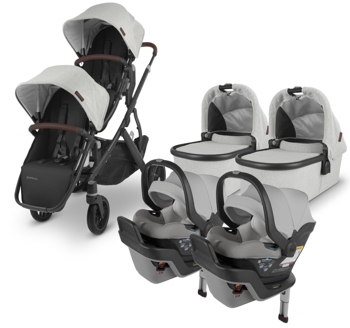 UPPAbaby Vista V2 + MESA MAX Twin Travel System Bundle Anthony