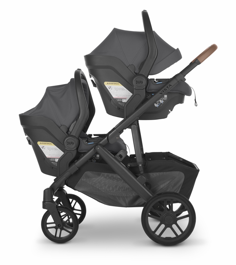 UPPAbaby Vista V2 Twin Double Stroller + MESA MAX Travel System Bundle