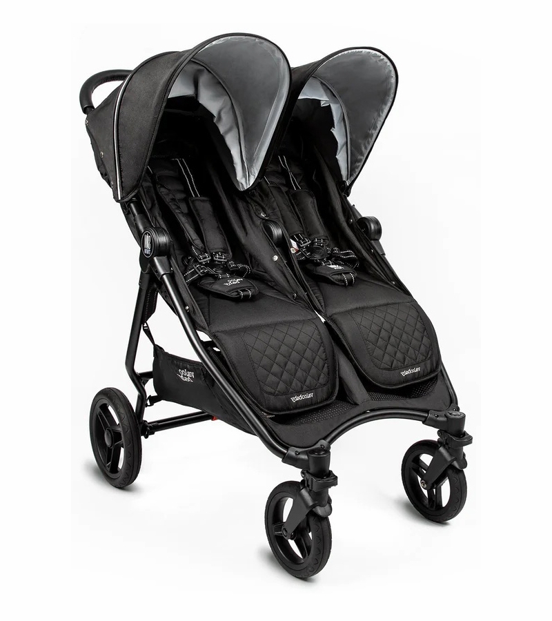 Valco Baby Slim Twin Double Stroller Sport Edition Raven