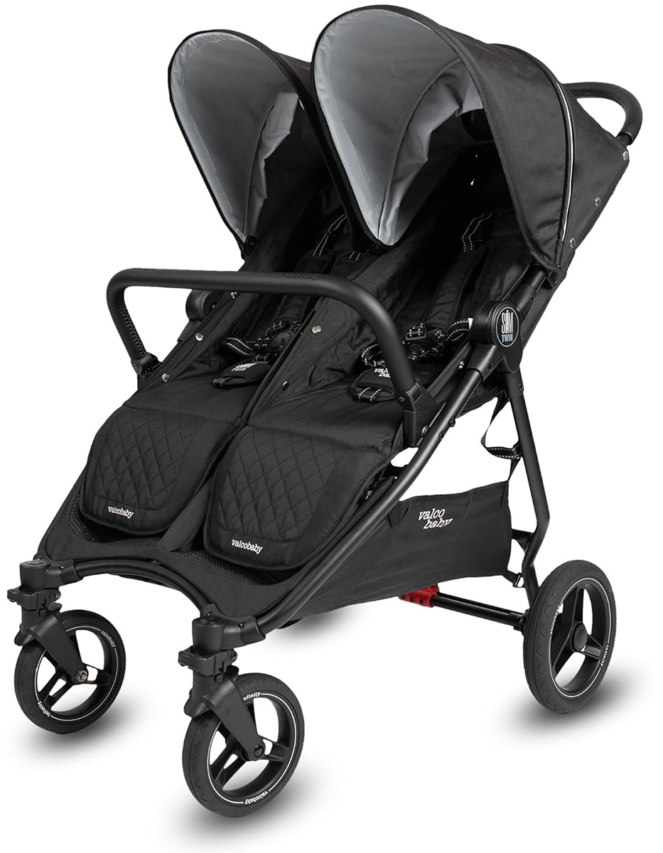 Valco Baby Slim Twin Double Stroller SPORT EDITION - Raven