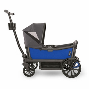Veer Cruiser (2 Seater) Stroller Wagon + Canopy Bundle - Kai Blue/Grey