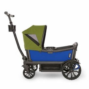 Veer Cruiser (2 Seater) Stroller Wagon + Canopy Bundle - Kai Blue/Joshua Green