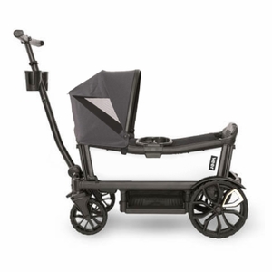 Veer Cruiser (2 Seater) Stroller Wagon + Canopy Bundle - Savanna White/Grey