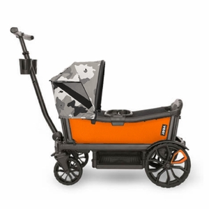 Veer Cruiser (2 Seater) Stroller Wagon + Canopy Bundle - Sienna Orange/Ice Camo