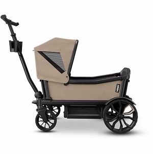 Veer Cruiser (2 Seater) Stroller Wagon + Sidewall Kit + Canopy Bundle - Brown Mica