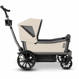 Veer Cruiser City (2 Seater) Stroller Wagon + Sidewall Kit + Canopy Bundle - Natural