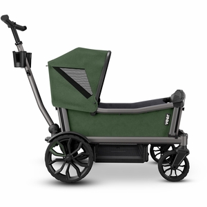 Veer Cruiser City XL (4 Seater) Stroller Wagon + Sidewall Kit + Canopy Bundle - Green Jasper