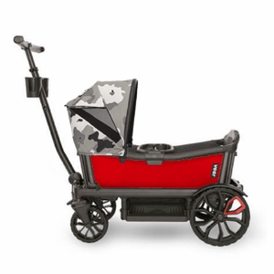 Veer Cruiser Stroller Wagon + Canopy Bundle - Pele Red/Ice Camo