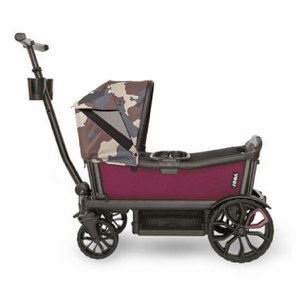 Veer Cruiser Stroller Wagon + Canopy Bundle - Pink Agate/Camo