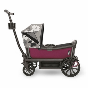 Veer Cruiser Stroller Wagon + Canopy Bundle - Pink Agate/Ice Camo