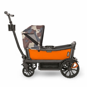 Veer Cruiser Stroller Wagon + Canopy Bundle - Sienna Orange/Camo