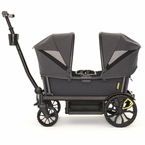Veer Cruiser XL (4 Seater) Stroller Wagon + 2 Canopy Bundle - Grey