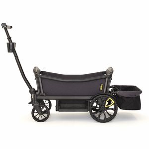 Veer Cruiser XL (4 Seater) Stroller Wagon + Basket Bundle - Grey