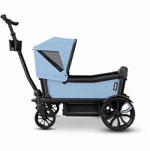 Veer Cruiser XL (4 Seater) Stroller Wagon + Sidewall Kit + Canopy Bundle - Blue Beryl