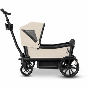 Veer Cruiser XL (4 Seater) Stroller Wagon + Sidewall Kit + Canopy Bundle - Natural