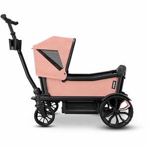 Veer Cruiser XL (4 Seater) Stroller Wagon + Sidewall Kit + Canopy Bundle - Rose Quartz