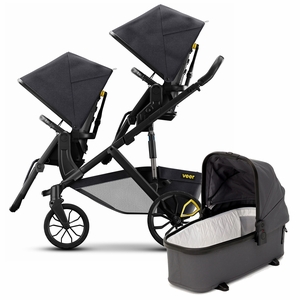 Veer Switch&Roll Double Stroller + Bassinet Bundle