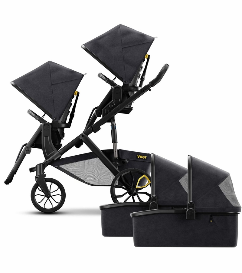Veer Switch&Roll Twin Double Stroller + Bundle