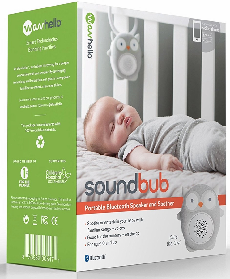 WavHello Soundbub Bluetooth Speaker & Baby Soother Owl
