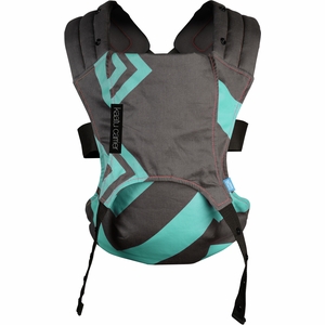 We Made Me Venture+ 2 in 1 Toddler Carrier - Mint Grey Black Zigzag