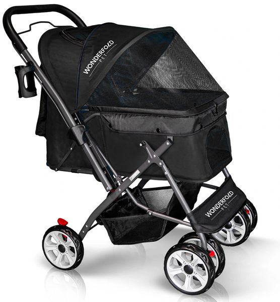 WonderFold Pet Stroller Black