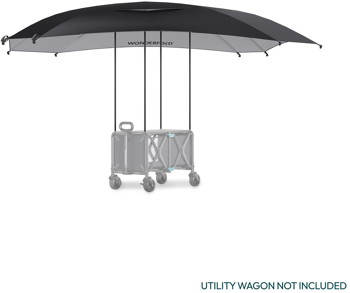 WonderFold S5 Convertible Utility Wagon Canopy - Black