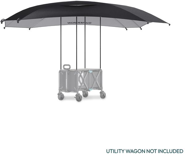 WonderFold S5 Convertible Utility Wagon Canopy - Black