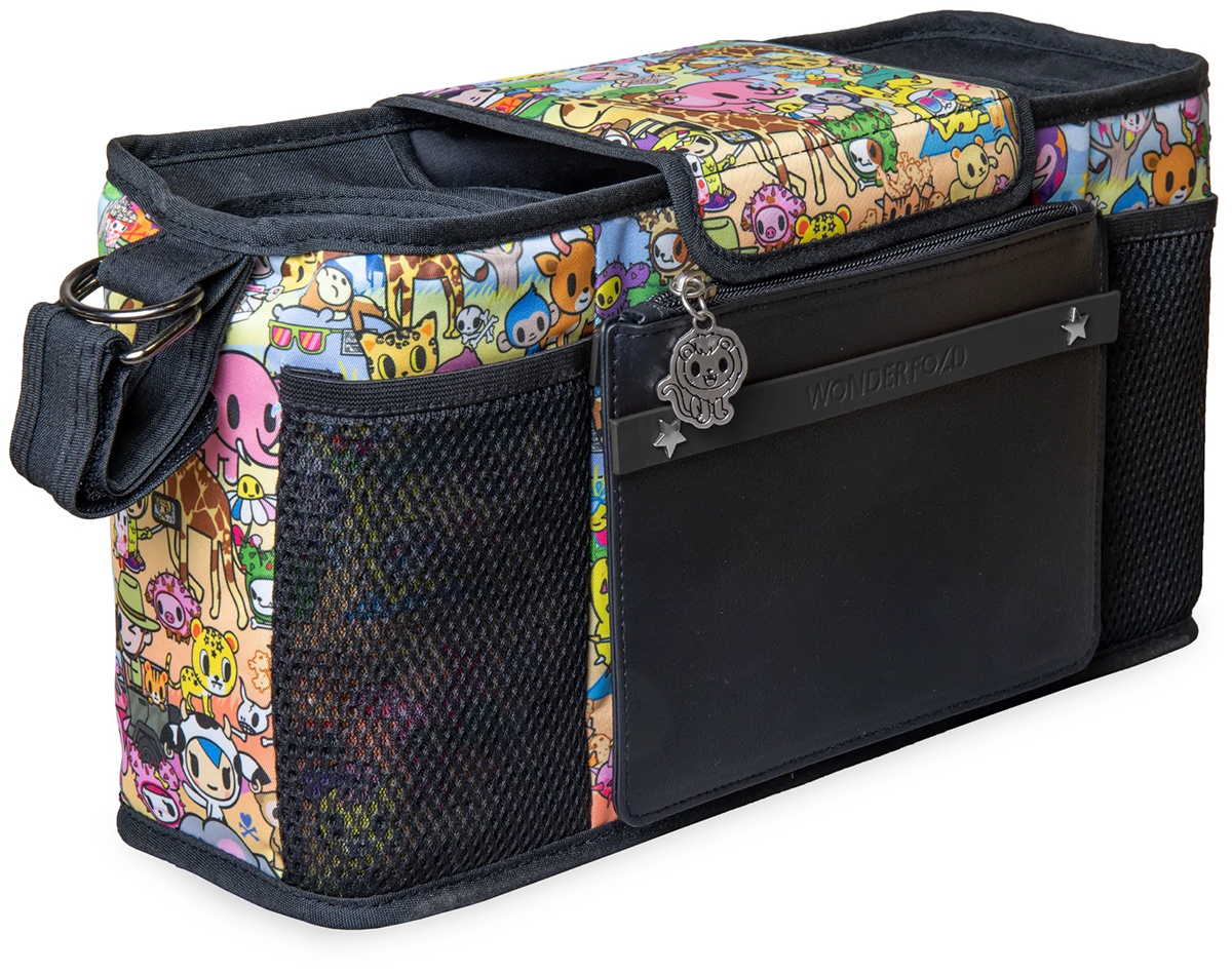 WonderFold Parent Console with 2 Insulated Cup Holders - Tokidoki Animalini