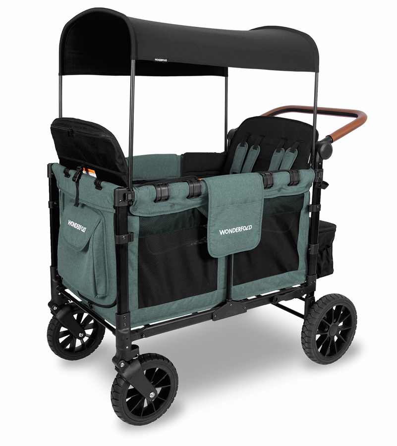 WonderFold W4 Luxe Multifunctional Quad (4 Seater) Stroller Wagon