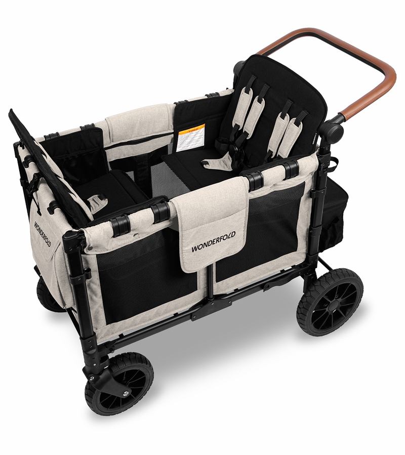 WonderFold W4 Luxe Multifunctional Quad (4 Seater) Stroller Wagon
