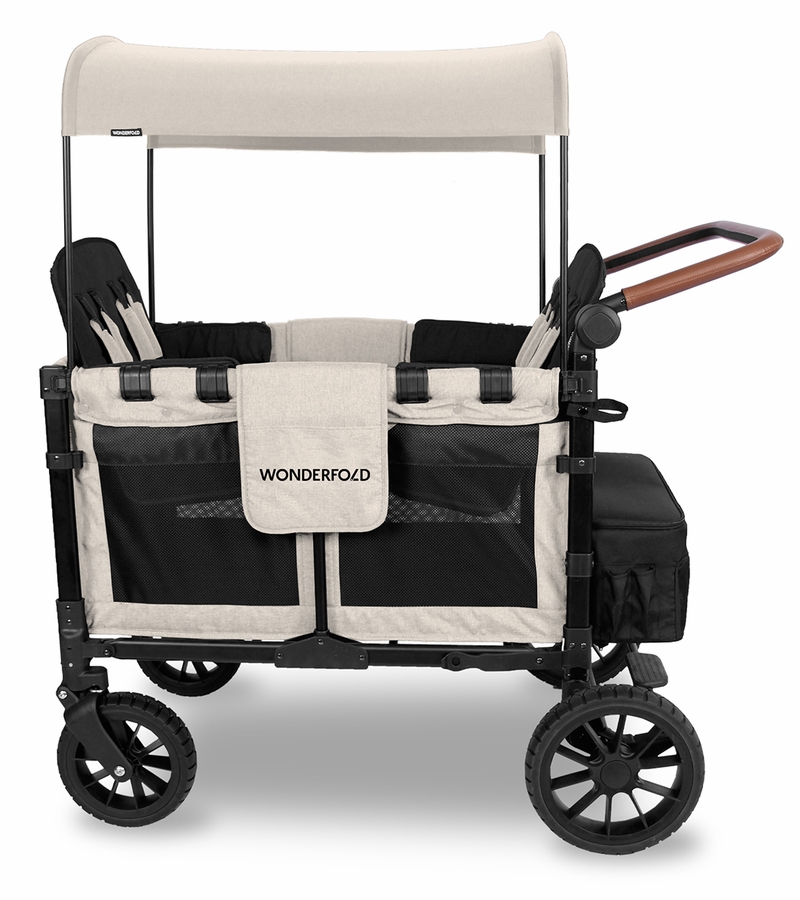 WonderFold W4 Luxe Multifunctional Quad (4 Seater) Stroller Wagon
