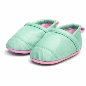 Woolybubs The Newbie Baby Shoe, Size 1 - Green / Pink