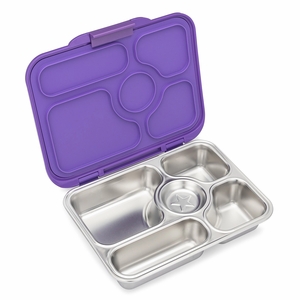 Yumbox Leakproof Bento Lunchbox, Presto Stainless Steel - Remy Lavender
