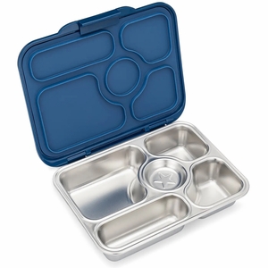 Yumbox Leakproof Bento Lunchbox, Presto Stainless Steel - Santa Fe Blue