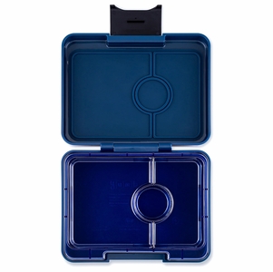 Yumbox Leakproof Bento Snack Box, 3 Compartment - Monte Carlo Blue / Navy