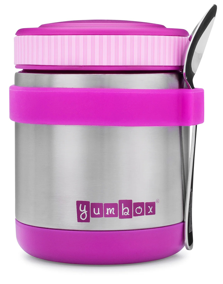 Yumbox Zuppa Stainless Steel Thermal Food Jar & Spoon, 14oz Bijoux Purple